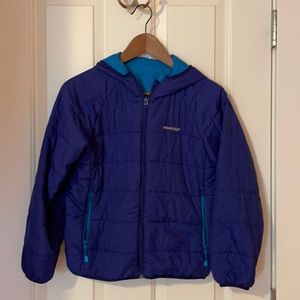 Reversible Purple/Blue Mont-bell Kids Med Jacket
